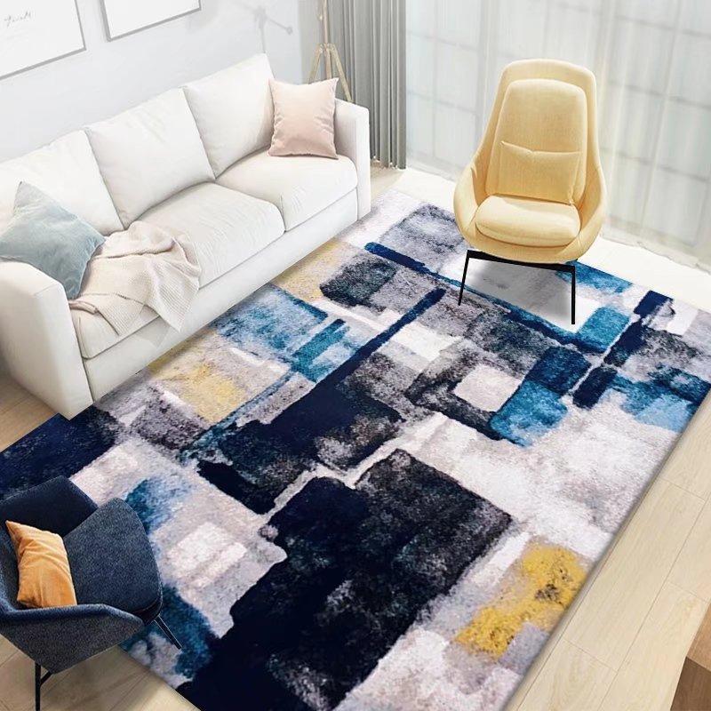 

Modern Abstract Carpet Luxury Washable Non Slip Large Area Rug for Living Room Bedroom European Flannel Mat 60*90cm