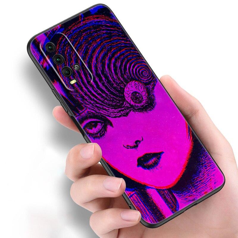 Hororový komiks junji ito Tomie Tees Glitchcore pouzdro na telefon pro Xiaomi Redmi Note 11 10 9 8 Pro 11T 10T 10S 9S 8T 9 9A 9C 9T kryt