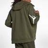 Jordan Solid Color Fleece-Lined Hooded Sports Jacket Men Outerwear Green AH6241-396