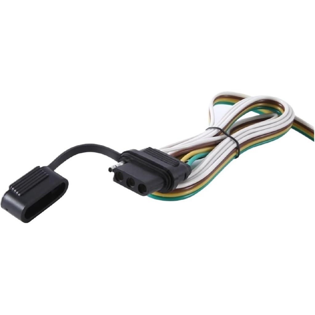 4 Way Trailer Wiring Harness Connector Plug 56208 118605 Parts Accessories Compatible with Jeep Cherokee 2014-2018