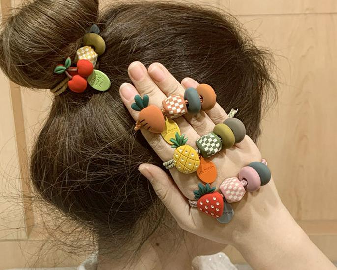 Exquisite Rhinestone Four-Leaf Clover Hair Tie - High Elastic Ponytail Rubber Band