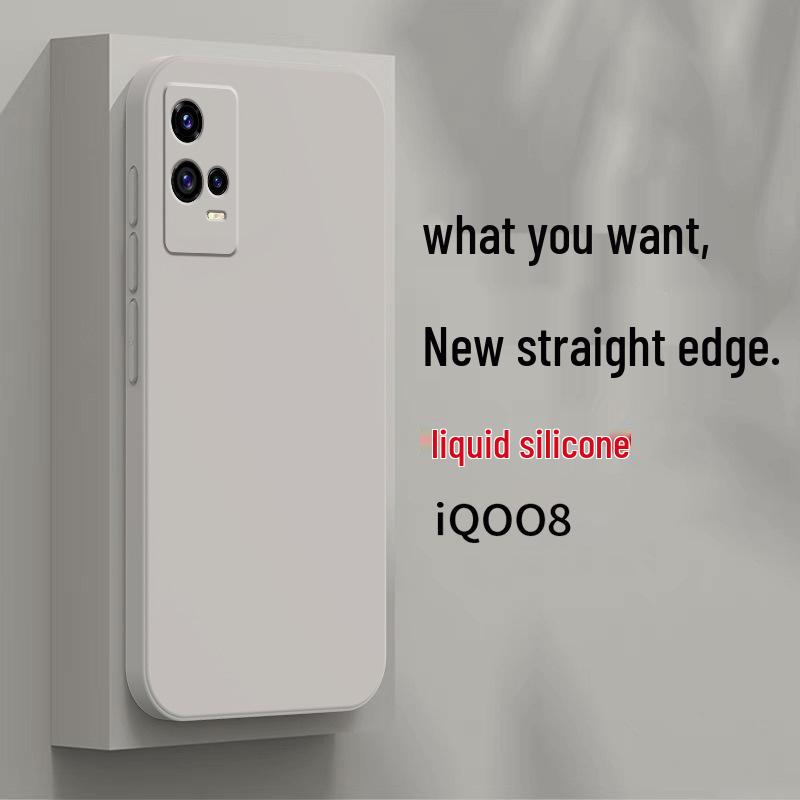 

iQOO 8 Silicone Phone Case - Full Wrap Protective Cover for Vivo iQOO 8