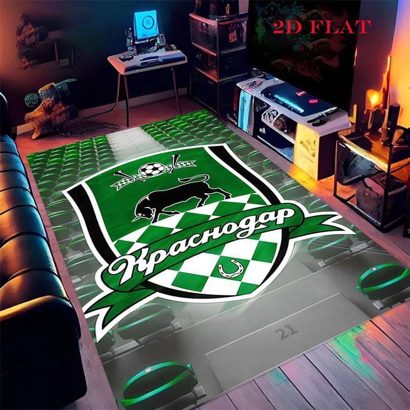 FC Krasnodar Glory Carpet Rug for Living Room Bedroom Home Sofa Decoration,Kids play Nonslip Floor Mat