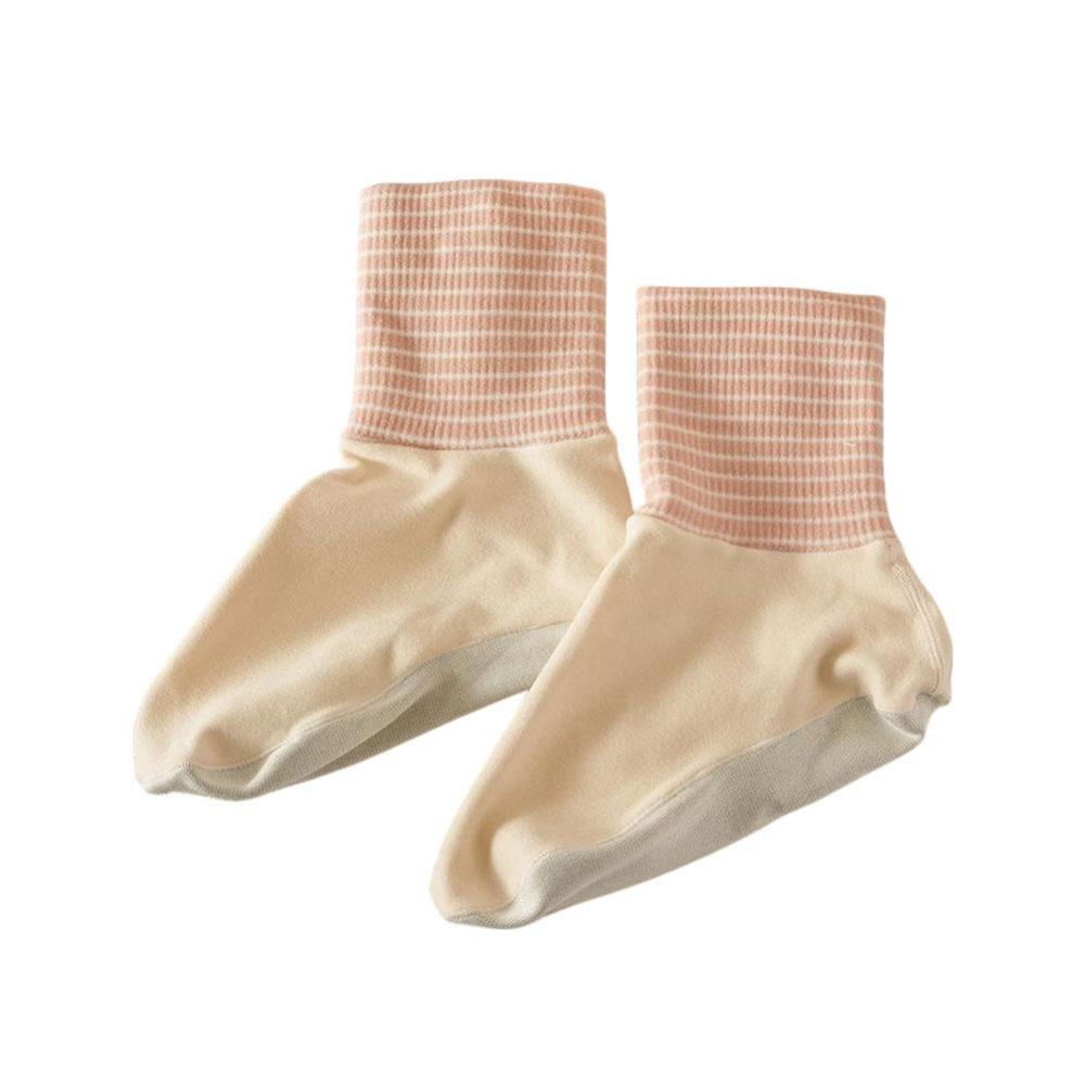 

Thicken Warm Sleeping Socks Simple Stripes Thick Velvet Fleece Thermal Winter Socks Windproof Comfortable Home Floor Socks One Size розовый