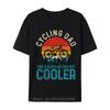 Cycling Dad Vintage Mountain Bike Cyclist Father Is Day Unisex TShirt Oversized Tops Tees Fashion Cotton T Shirt Fitness Tshirt