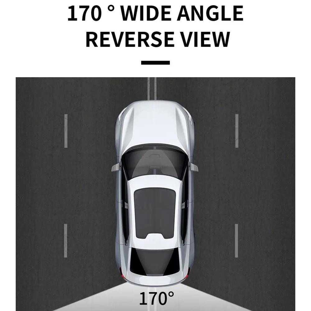 European License Plate Frame with 12-LED Night Vision AHD 1080P Wide Angle Car Rear View Camera for Reverse Parking