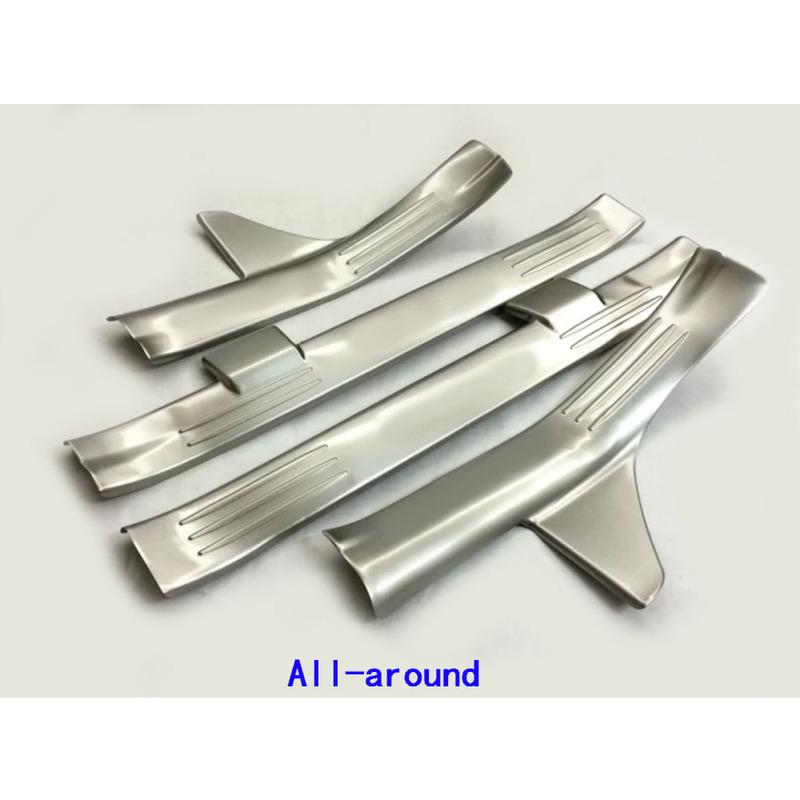 For Suzuki Vitara 2016 2017 2018   Car Stainless Steel Pedal Door Sill Scuff Plate Inner Threshold Bumper Part 4PCs