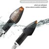 4 Stück Motorrad-Blinker, 14 LEDs, 12 V, bernsteinfarbene Lampe, Motorrad-Blinkerlicht, passend für Motorrad, Roller, Quad, Cruiser, Offroad