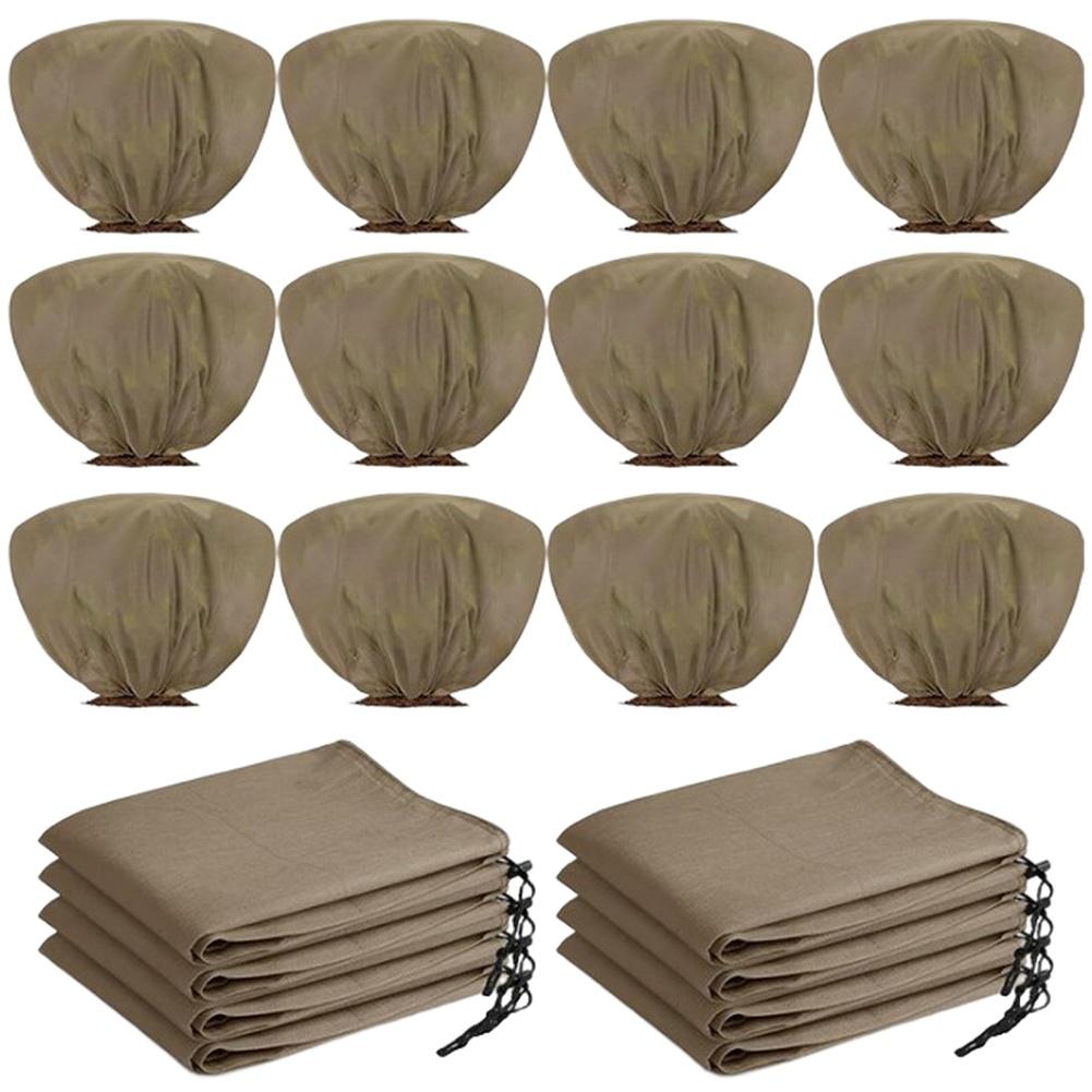 Winter Plant Covers with Drawstring Closure Large Freeze Protection Bag for Small Trees Potted Plants and Garden Shrubs