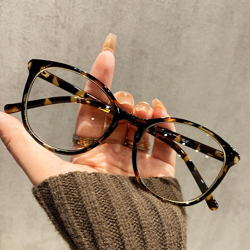 

Сверхлегкие 6G горчичные очки для чая женские ретро круглая оправа близорукость можно подобрать по диоптриям простая оправа маленькая оправа женская оправа для глаз