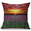 Sunrise Landscape Oil Painting Art Sofa Decorative Throw Pillow Case Sunset Flower Sea Living Room Chair Cushion Cover Cojines
