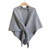 Women Knitted Shawl Wrap Scarf Solid Color Comfortable Cardigan Cape Imitation Cashmere Shoulder Tops Sweater