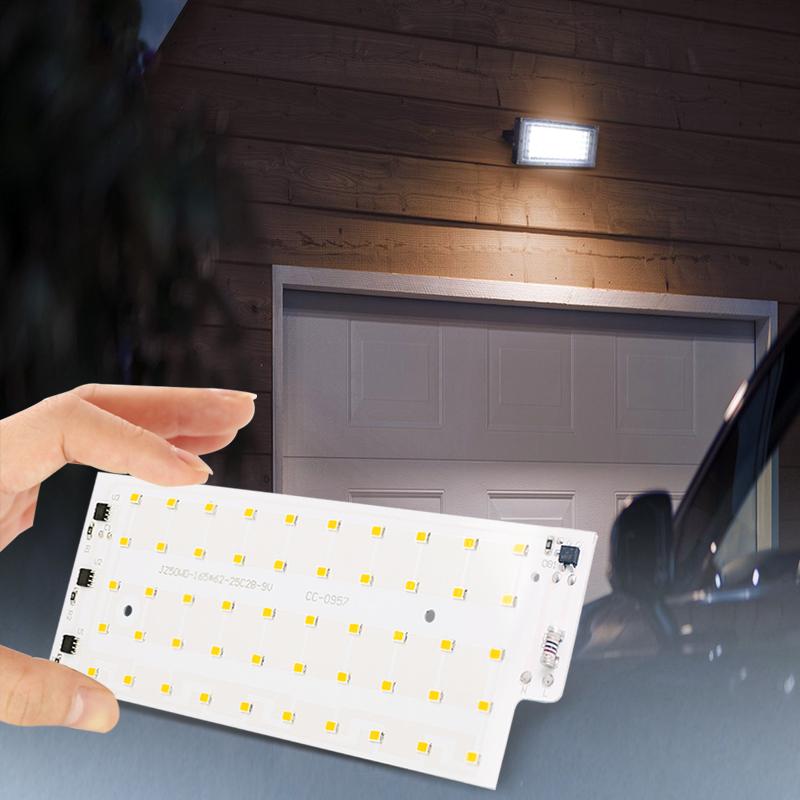 2PCS LED Chip AC 220 50W Floodlight SMD2835 LED Lamp Bead Smart IC No Need Driver For Spotlight DIY Outdoor Flood Light Chip
