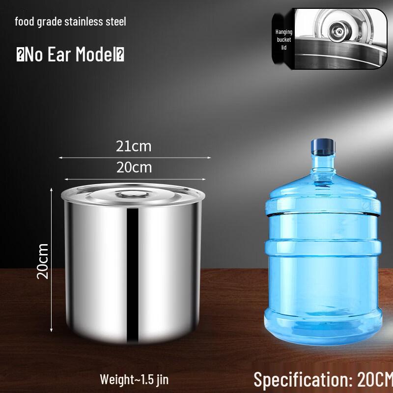 Портативное ведро для хранения ZISIZ из нержавеющей стали 304