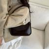 Women Vintage Simple Armpit Shoulder Bag Fashion Daily Small Square Dumpling Bag