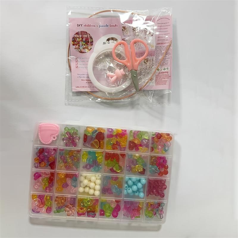 

1 Set 24 Grid DIY Bracelet Making Kit Handmade Beads Toys For Children With Accessories Necklace Jewelry Making Creative Toys