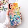 Clear For Samsung S21 Plus Case SM-G996B Aesthetic Luxury Cute Fashion Flower Funny Painted Casing For Samsung Galaxy S21+ Cover