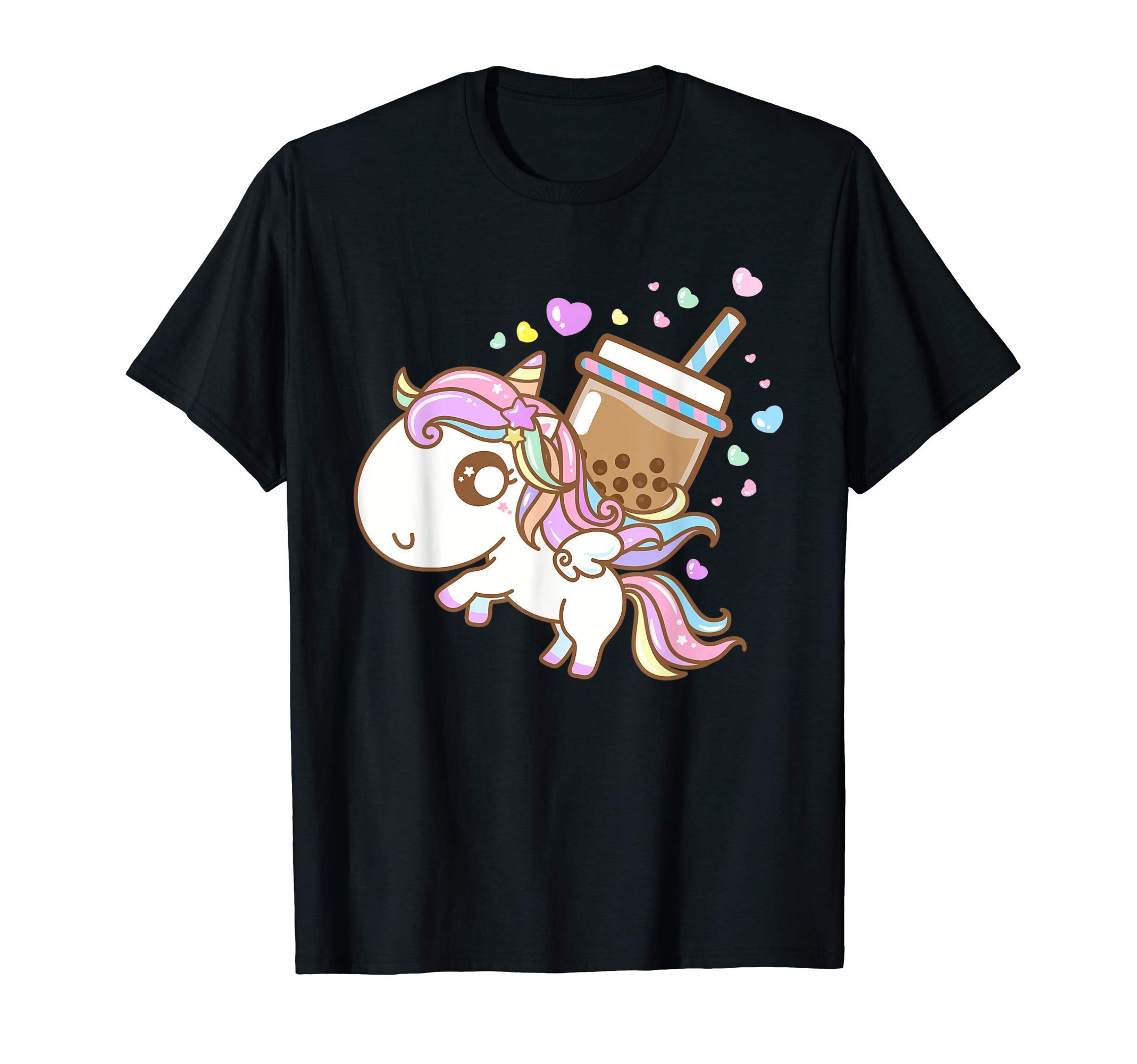 

Kawaii Unicorn Pegasus Boba Milk Tea Gift Bubble Tea & T-shirt