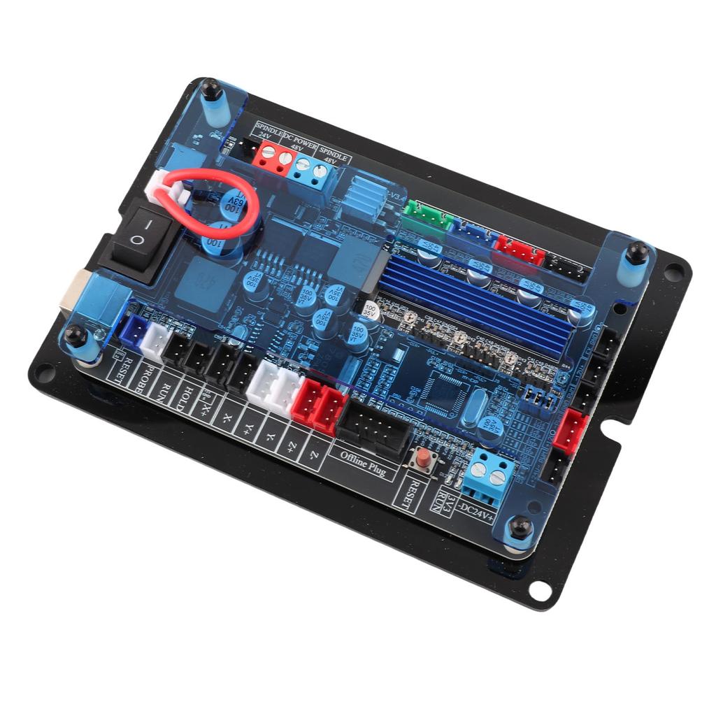 3 Axes GRBL Controller Board 32 Bit Stepper Motor Driver Board for Woodworking Engraving Machine CNC Router DC12 48V