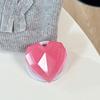 Magnetic Paste Three-Dimensional Laser Heart-Shaped Creative Desktop Drama Mobile Phone Airbag Bracket Transparent Telescopic Ring