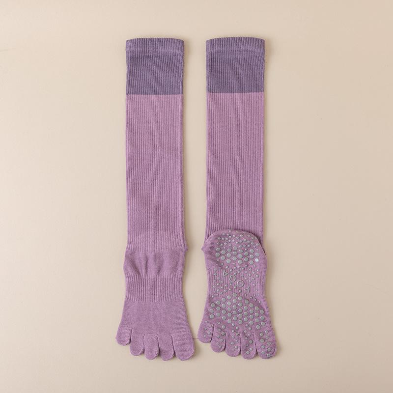 Yoga Five-Finger Socks Children'S Pressure Non-Slip Sports Socks Spring Jumping Exercise Pilates Stockings And Knee Socks Women'S Calf Socks