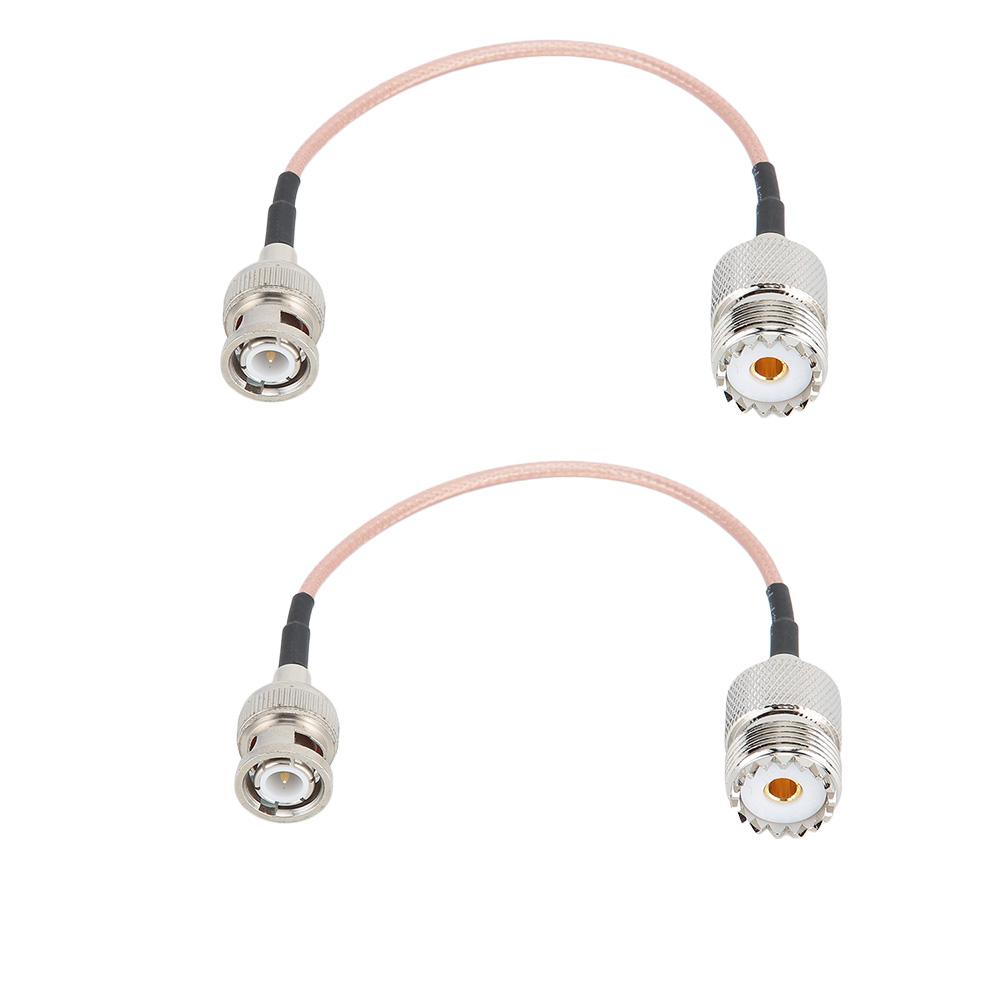 

2Pcs Coax Cable Assembly M Female to BNC Male Jumper Wire with 50 Ohms Impedance
