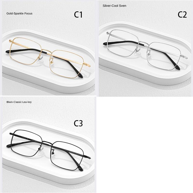 Anti-blue Light Glasses Square Metal Eyewear Women Man Daily Commute Eyeglasses Blue Light Blocking Man Lady Computer Eyeglas