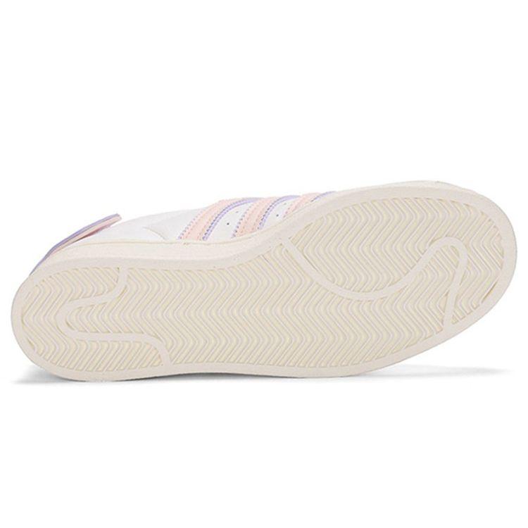 Adidas Originals Superstar Classic Trendy Casual Durable Low-Top Skate Shoes Women sneaker White Purple Pink H03727