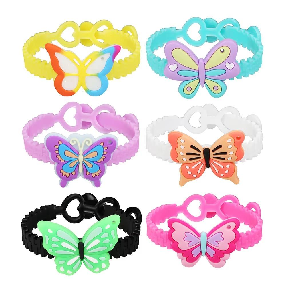 Pink Butterfly Birthday Decoration Balloon Set Tableware Cup Plate Napkin Gift Bags Backdrop Banner KeyChain Girl Party Supplies