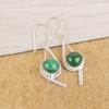 Malachite Earrings, 925 Sterling Silver Earrings Jewelry. Gift For Women Handmade Earrings Gemstone Jewelry