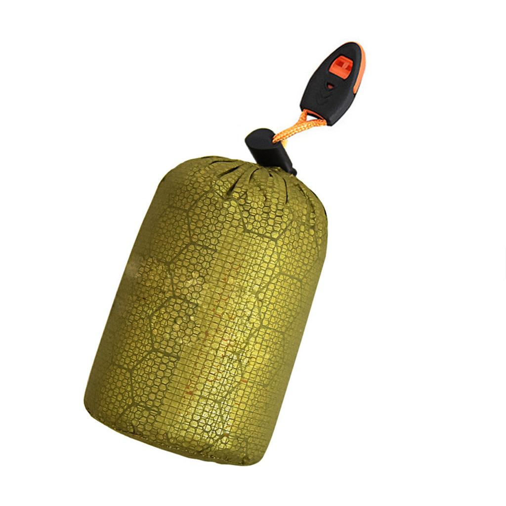 Camping Sleeping Bag Storage Bag Waterproof Stuff Sack Outdoor Drawstring Organizer Pouches with Whistle/Tail Clip