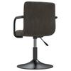 Vidaxl Dining Chair, Dark Grey, Upholstered In Velvet