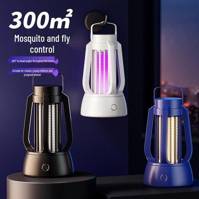 Prinzător de țânțari și lampă portabilă wireless 3-în-1: Iluminat de interior, Camping, Capcană electrică pentru țânțari