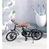 Royal Look Metal and Wood Showpiece Handcrafted Antique Decorative Cycle For Home Decor (Black), 1 Piece