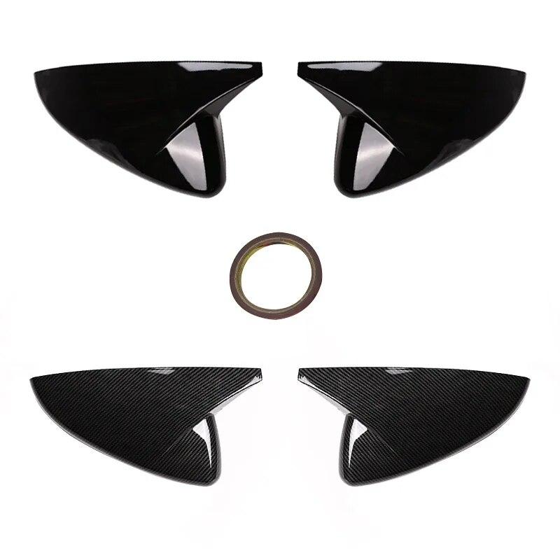 For Mazda3 Mazda 3 axela    carbon fiber Car Rear-view Mirror Covers Shell Rearview Mirror Edge Guards Cover