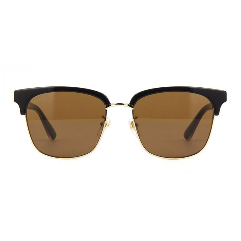 GUCCI Enamel Green and Red Striped Men's Sunglasses Glasses Men's Plate Frame Square Sunglasses Men's