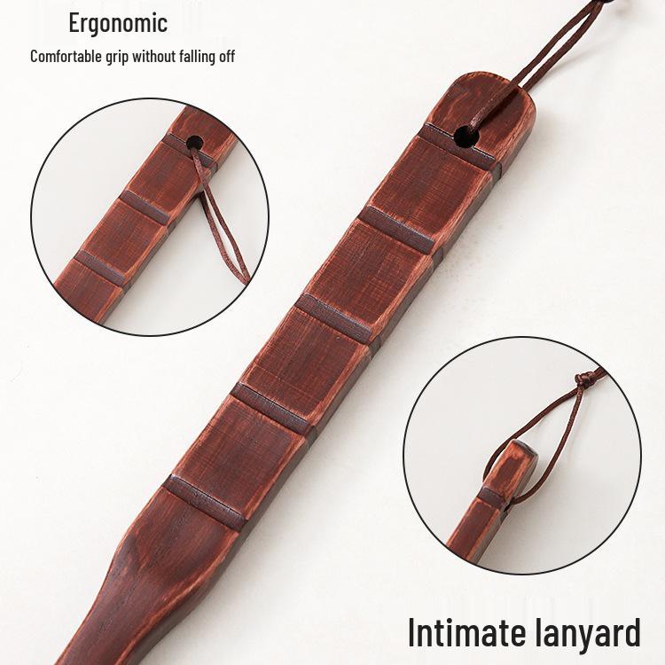 Calzascarpe in Legno Massello di Noce con Manico Lungo - Solleva Scarpe Ergonomico per un Uso Facile Senza Piegarsi