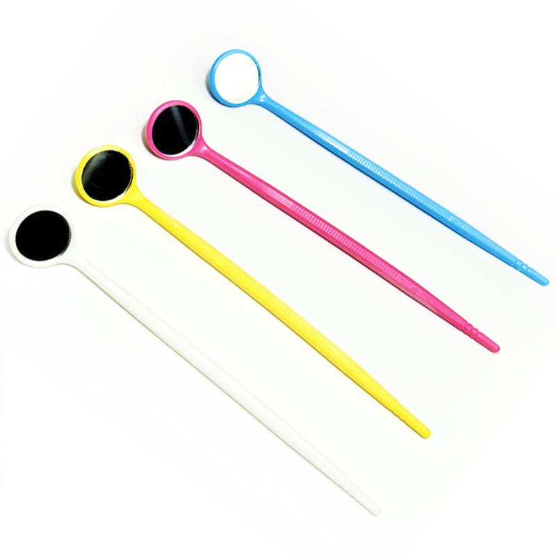 1PC Oglindă de verificare din oțel inoxidabil pentru extensia genelor Oglinzi dentare portabile Instrument de machiaj profesional pentru dinte bucal