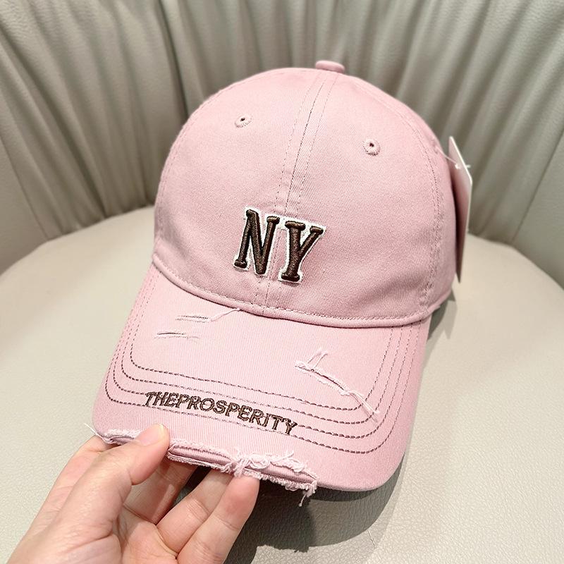 

Мужская корейская уличная бейсболка с необработанными краями и вышитыми буквами - Весенняя мода, мягкий верх, дизайн «утиный нос». Medium (56-58cm) розовый