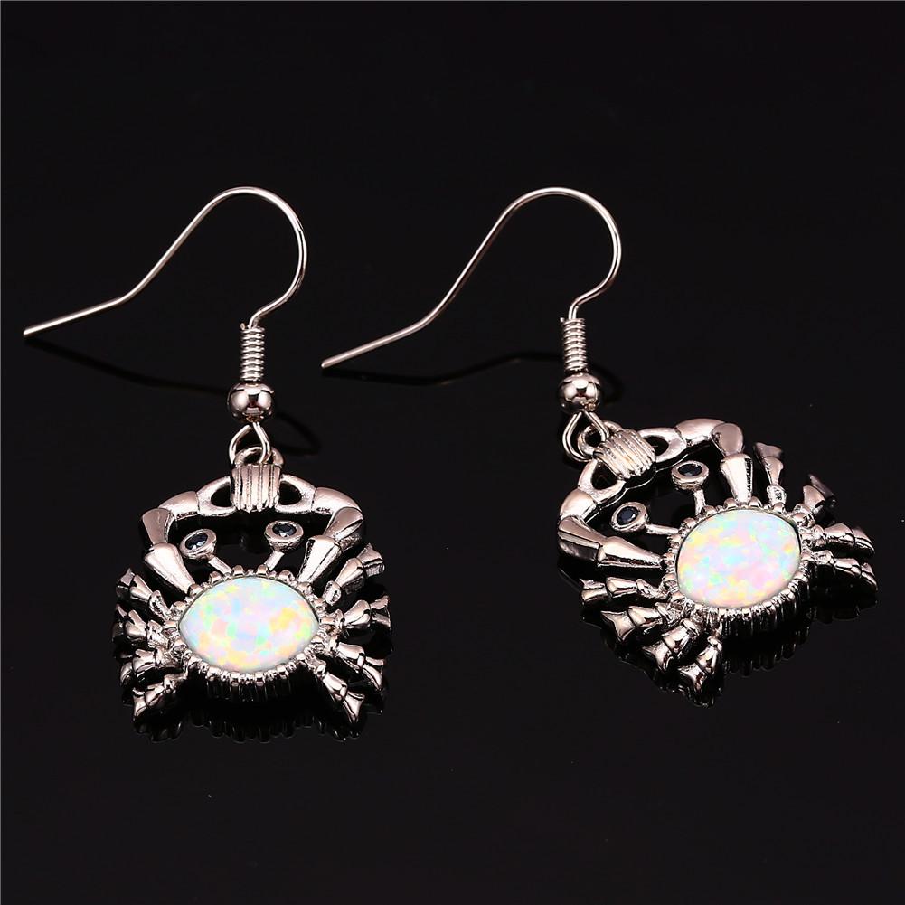 Blue Little Crab Earhook Earrings Elegant Earrings Animal Earrings