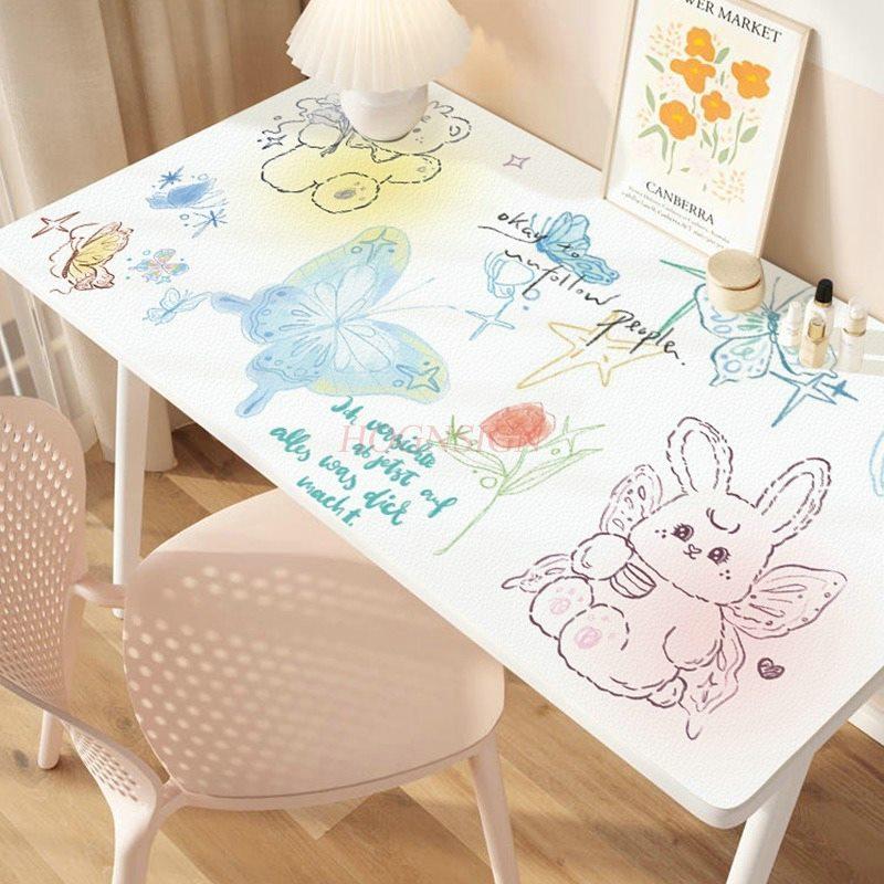 1pcs Desk Pad, Student Girl, No Wash, Waterproof Desk Pad, Study Desk, High Aesthetics, Dressing Table, Makeup Tablecloth