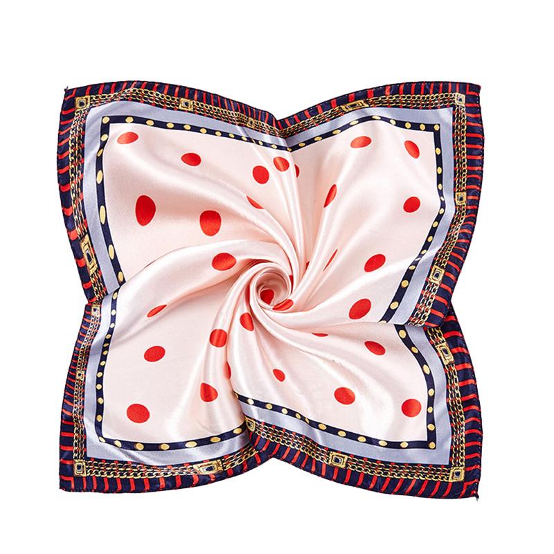 1Pc Polyester Flight Attendants Square Elegant Bandana Fashionable Women's Scarfs Hijab 50x50CM
