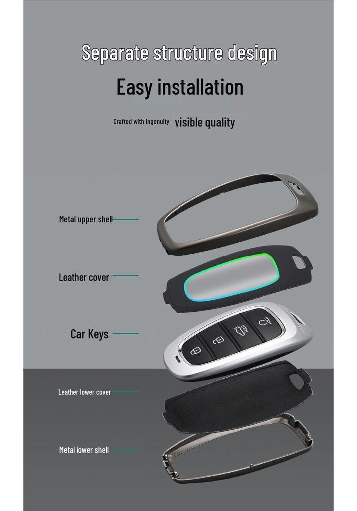2023 Hyundai Tucson L Key Case: New Fifth-Gen Metal Key Shell for 22 Model