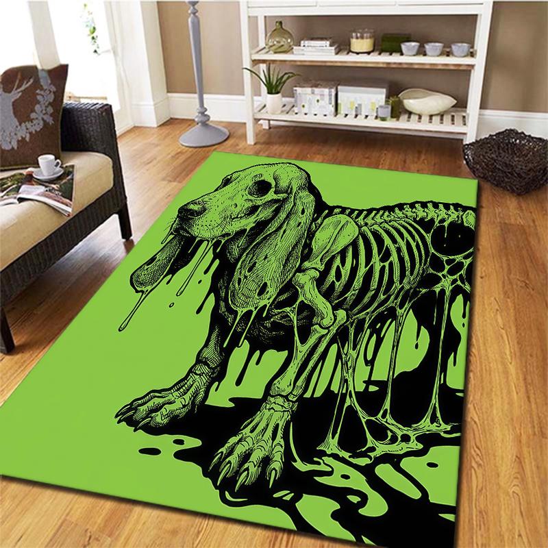 Green mucus animal Pattern Square Carpet,Area Rug,Carpet Rug for Living Room Bedroom Sofa Playroom Decor,Non-slip Floor Mat,Holiday Birthday Gifts