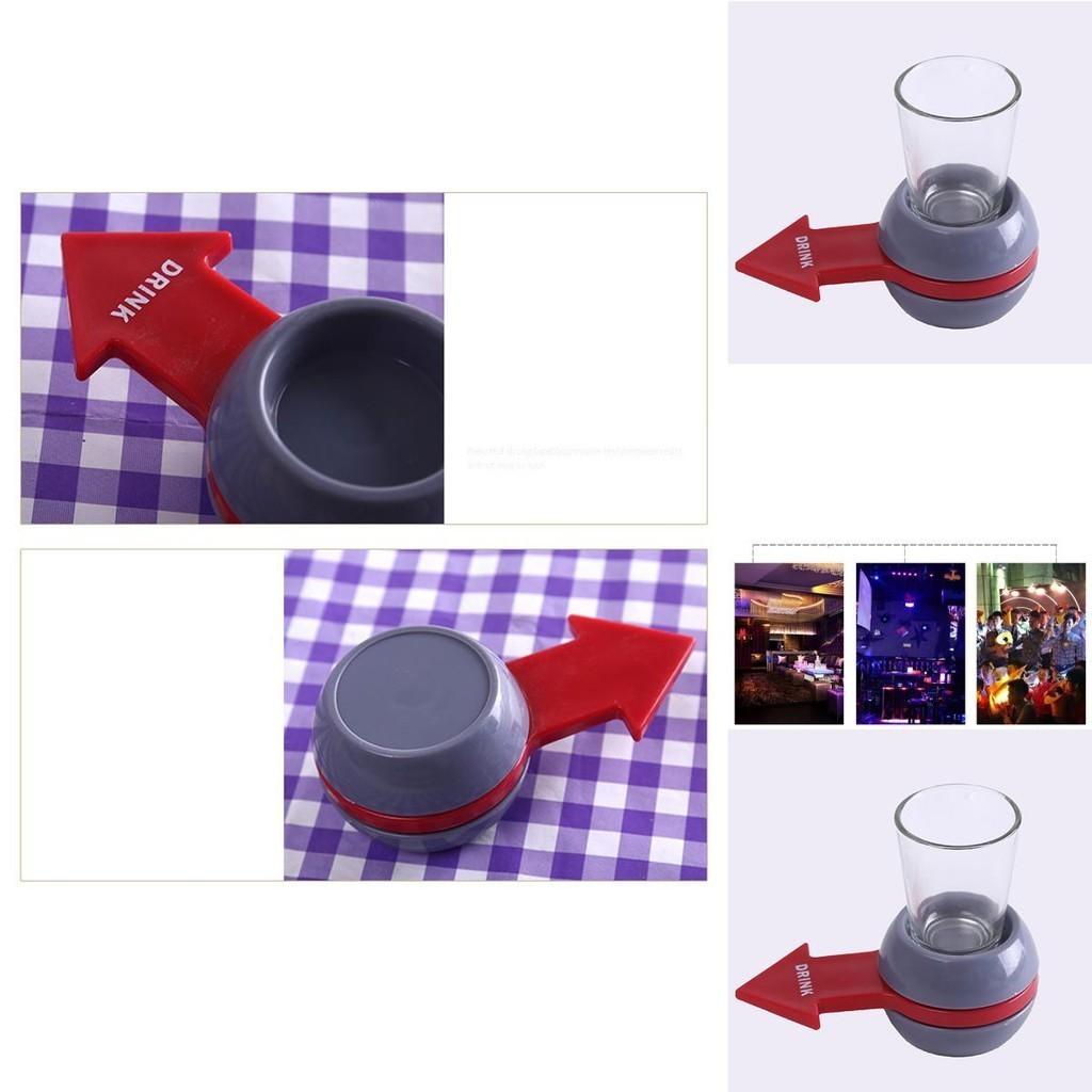 Spin The Shot Novelty Drinking Game Featuring A Fun Spinning Arrow Shot Glass