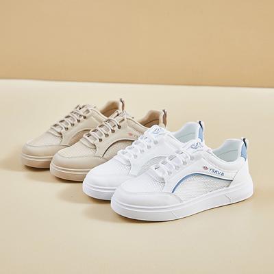 Summer New Sports White Shoes Versatile Height Increasing Student Mesh Shoes Casual Fashion Shoes Sneakers for Women