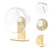 Hamster Wheel Silent with Wooden Stand,Easy Clean,Stabe,Quiet Running for Mice Hamsters Rat Dwarf
