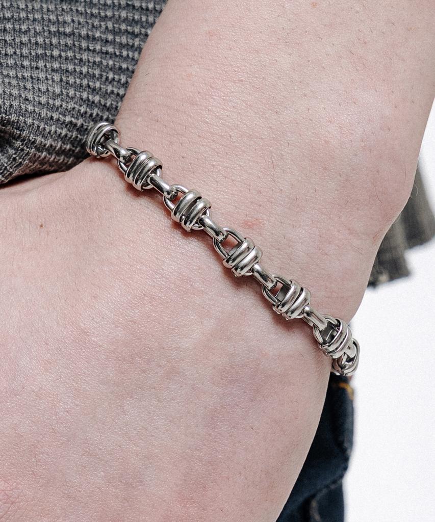Scalettoblack Ram015 Iron Knot Bracelet