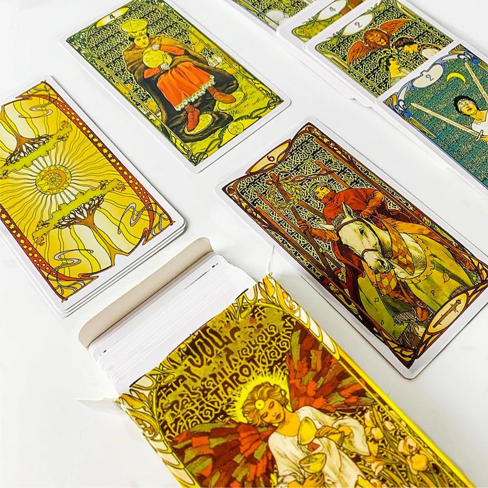 Mazzo di Tarocchi più venduto 78 carte Opere d'arte mistica, Durevole e portatile, Perfetto per la guida spirituale e i collezionisti