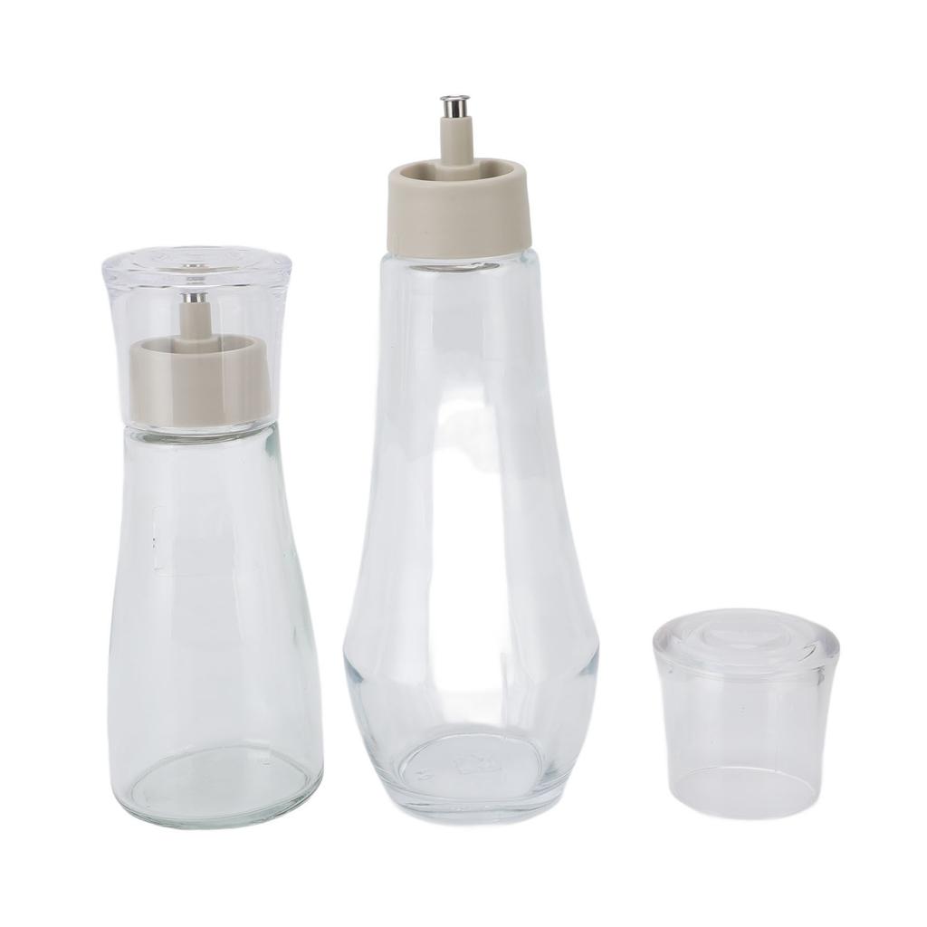 2 STK Munnskyll Dispensere Rustfritt Stål og Glass Multifunksjonell Påfyllbar Munnskyll Dispenser D